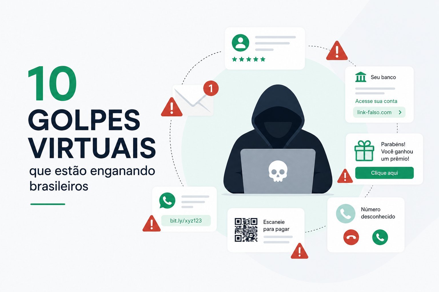 10 golpes virtuais que estão enganando brasileiros