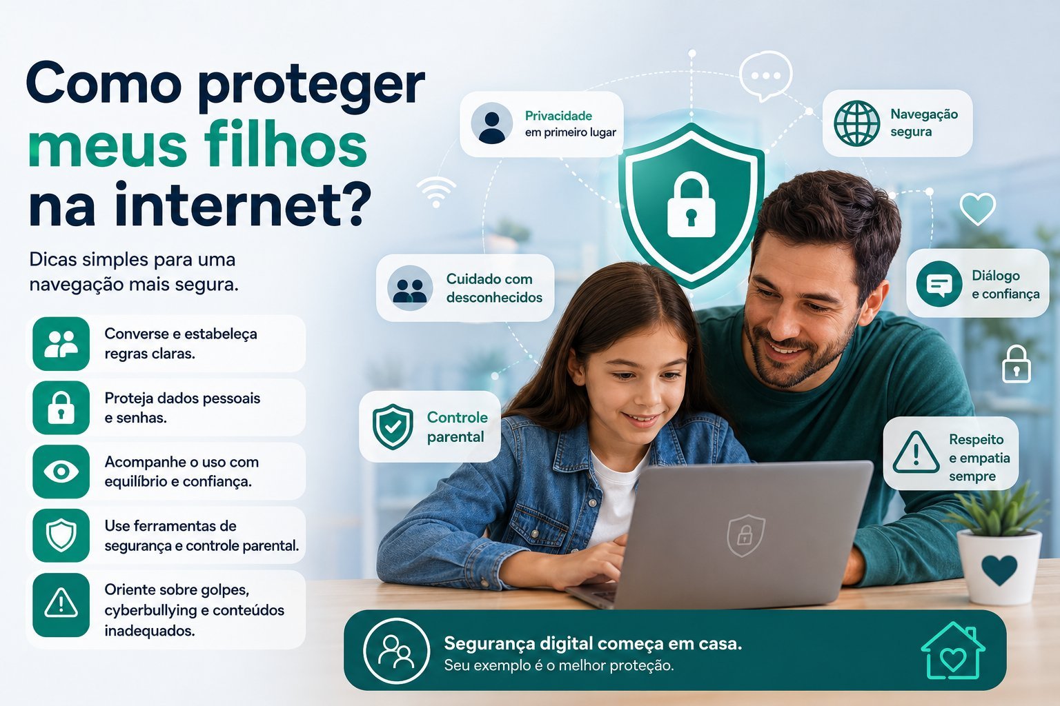 Como proteger meus filhos na internet: dicas simples para uma navegação mais segura