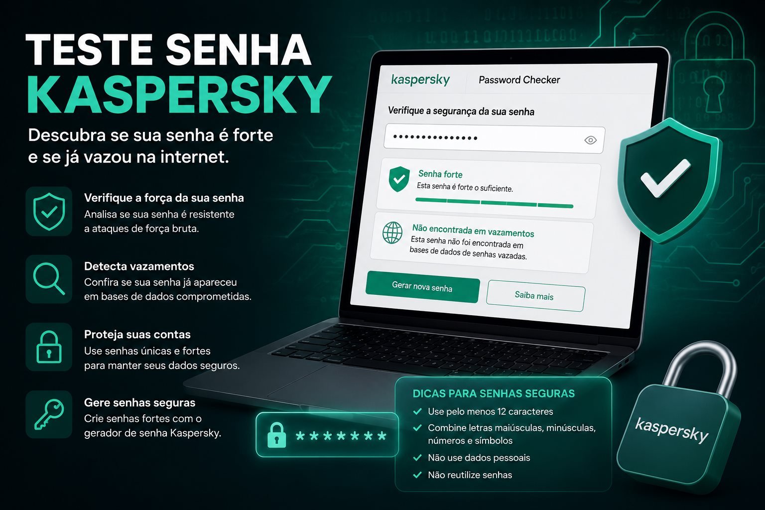 Teste de senha Kaspersky: veja se sua senha é forte e se já vazou